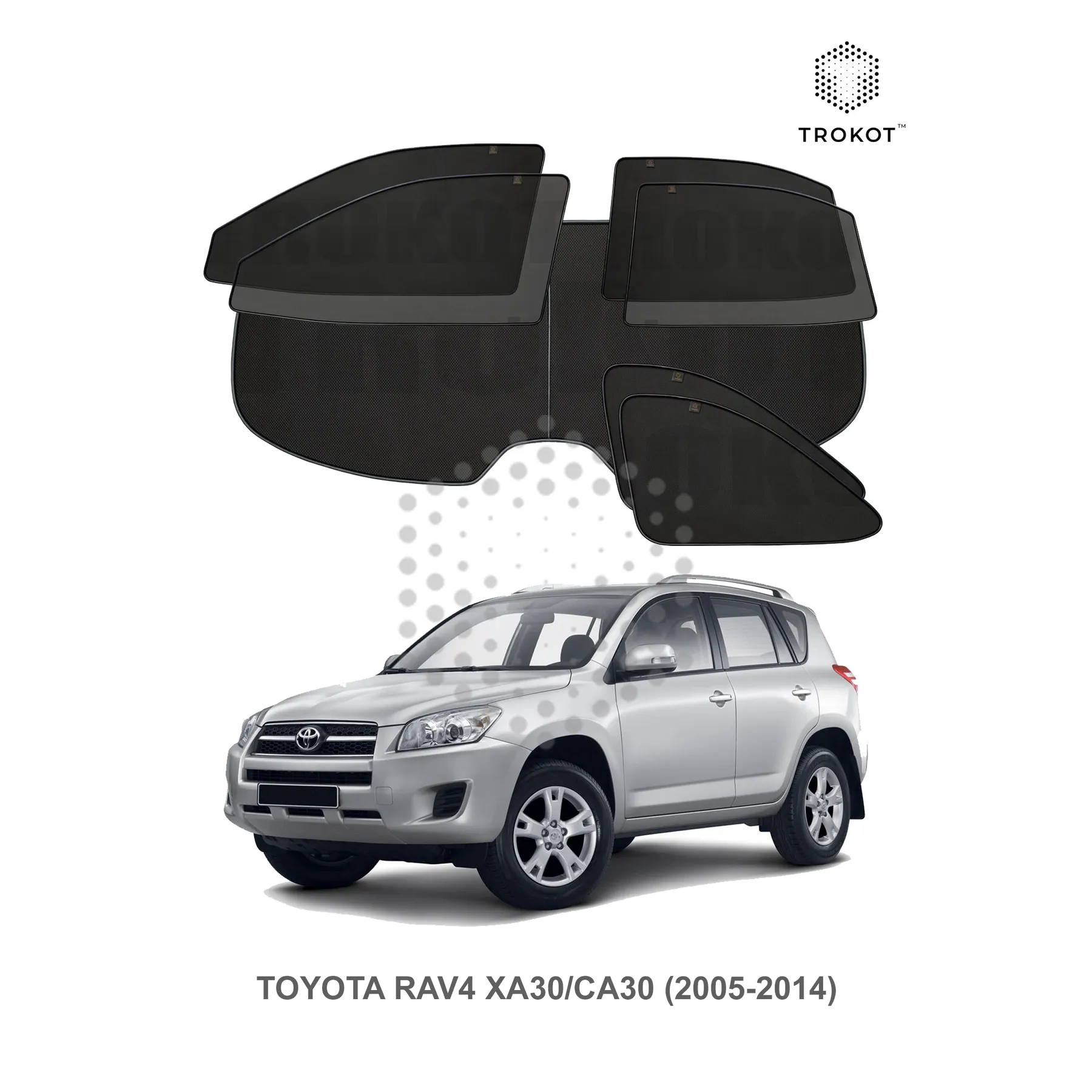 Полный комплект из 7 экранов Toyota RAV4 (3) (XA30, CA30) (2005-2014)