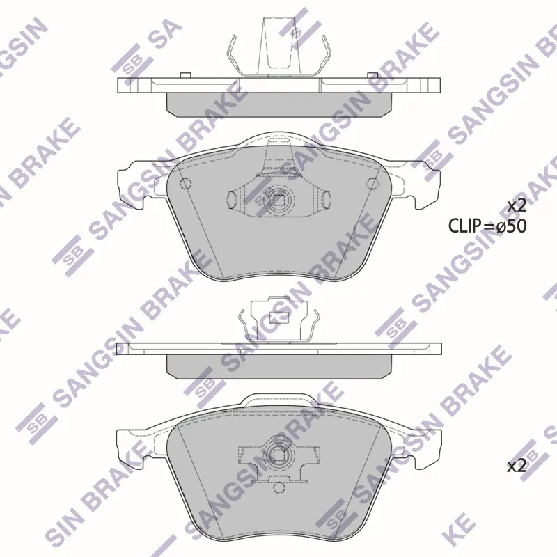 Колодки тормозные VOLVO XC90 02 передние HI-Q SP4363