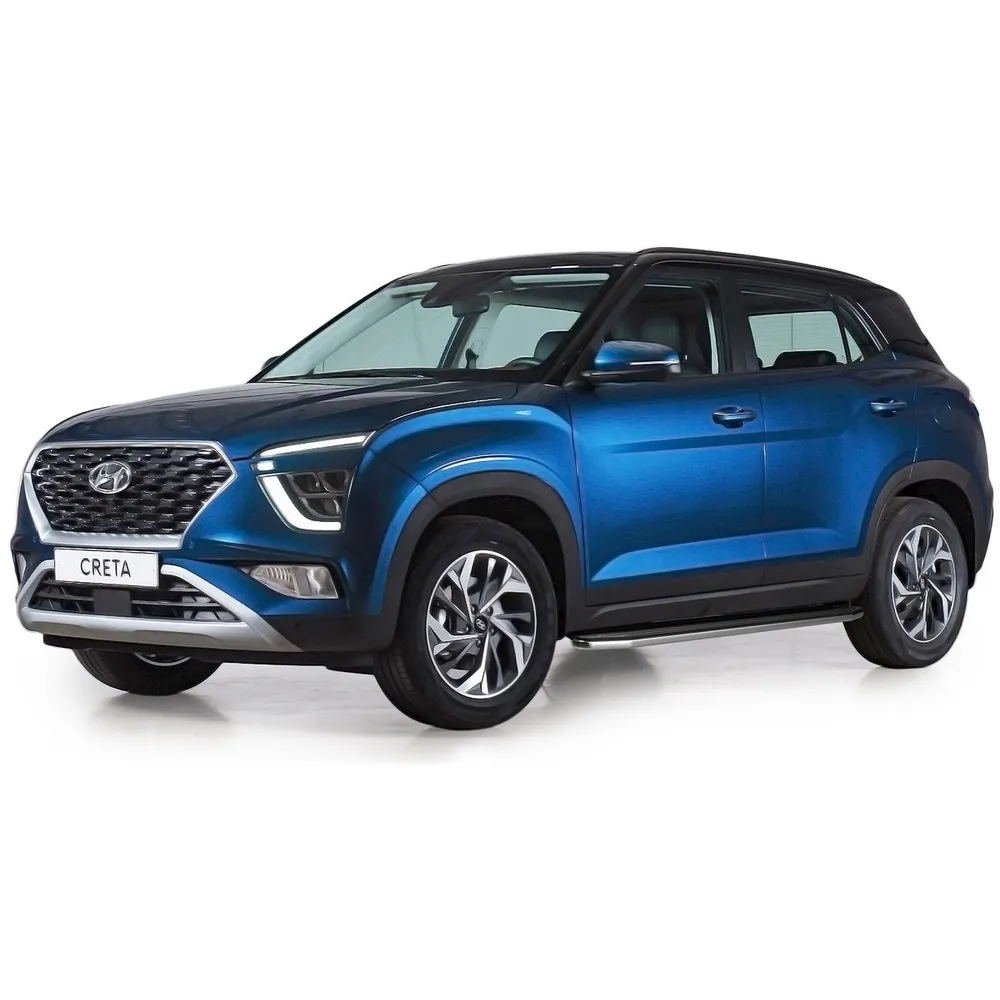 Порог-площадка Premium A173ALP + комплект крепежа, RIVAL, Hyundai Creta 2021- RIVAL A173ALP.2314.1