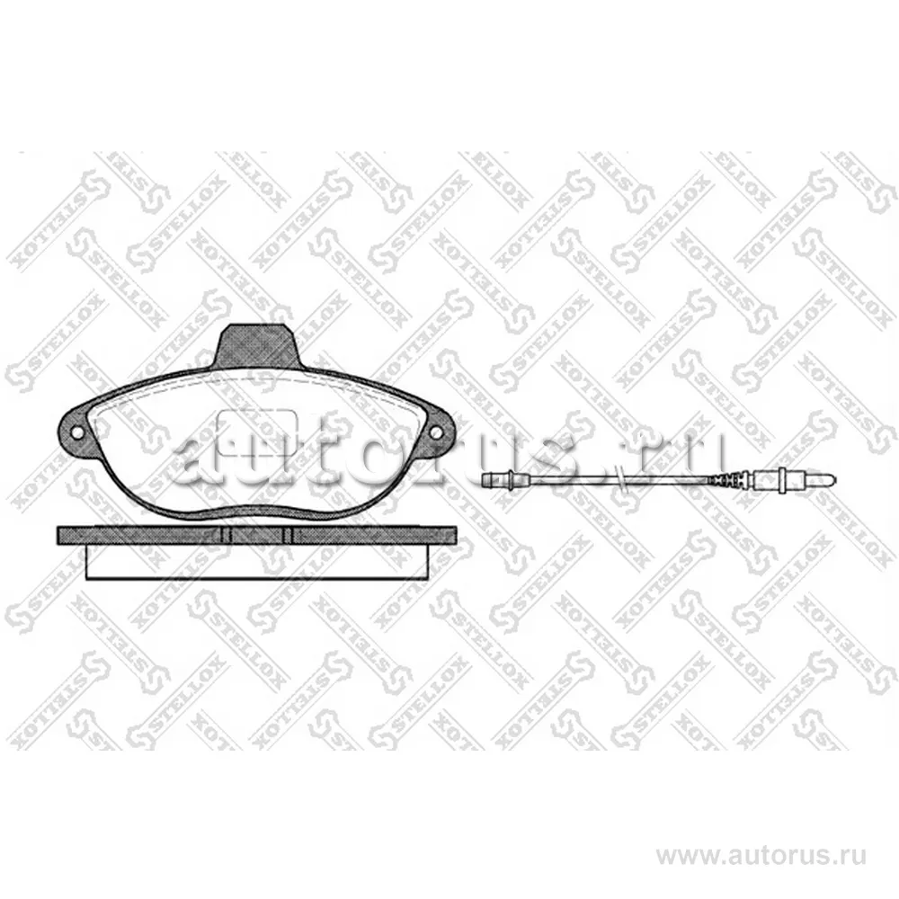 Колодки дисковые п. с антискр. пл. Peugeot 806 1.8i/Expert, Citroe STELLOX 613 002B-SX