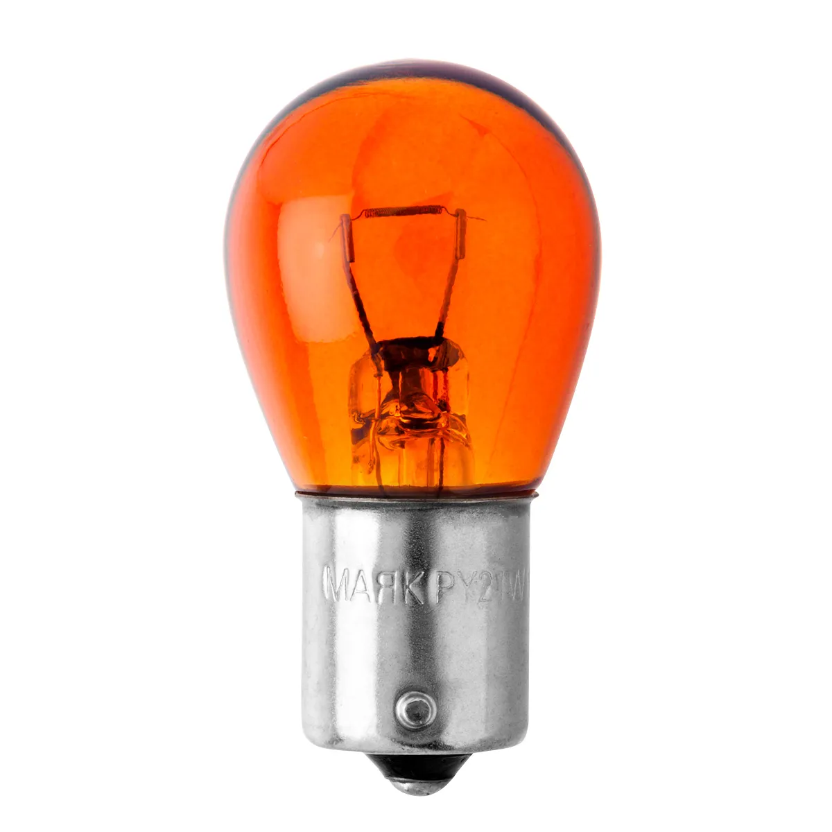 Лампа 12V PY21W 21W BA15s Маяк 1 шт. картон 61213ORANGE