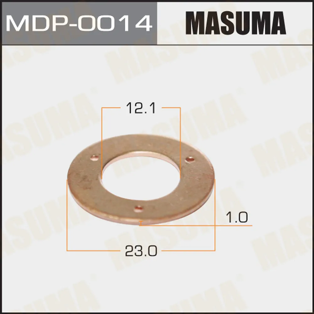 Шайбы для форсунок (медный. обратка) (медный. обратка)12,1х22,9х1 MASUMA MDP-0014