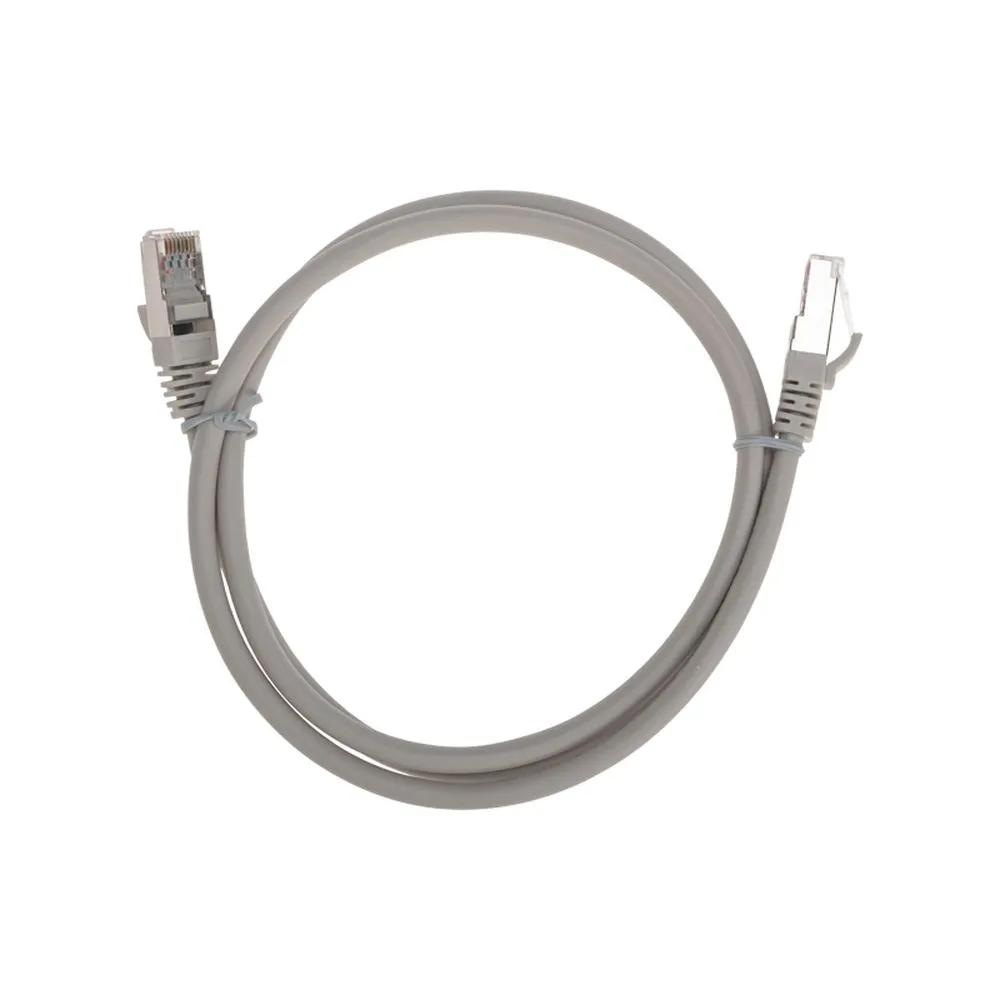 Патч-корд F/UTP CAT 6, RJ45-RJ45, 26AWG, LSZH, серый, 1м REXANT 02-0210-1