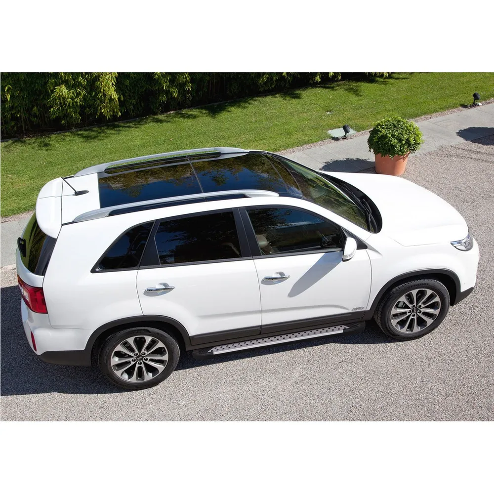 Порог-площадка Bmw-Style D173AL + комплект крепежа, RIVAL, Kia Sorento 2012- Kia Sorento II ресатйлинг D173AL.2305.2