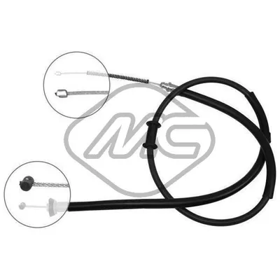 Трос ручника NIS PANDA NEW ALL 1/1/1/2-1/3 MJT DX-RH Metalcaucho 81345