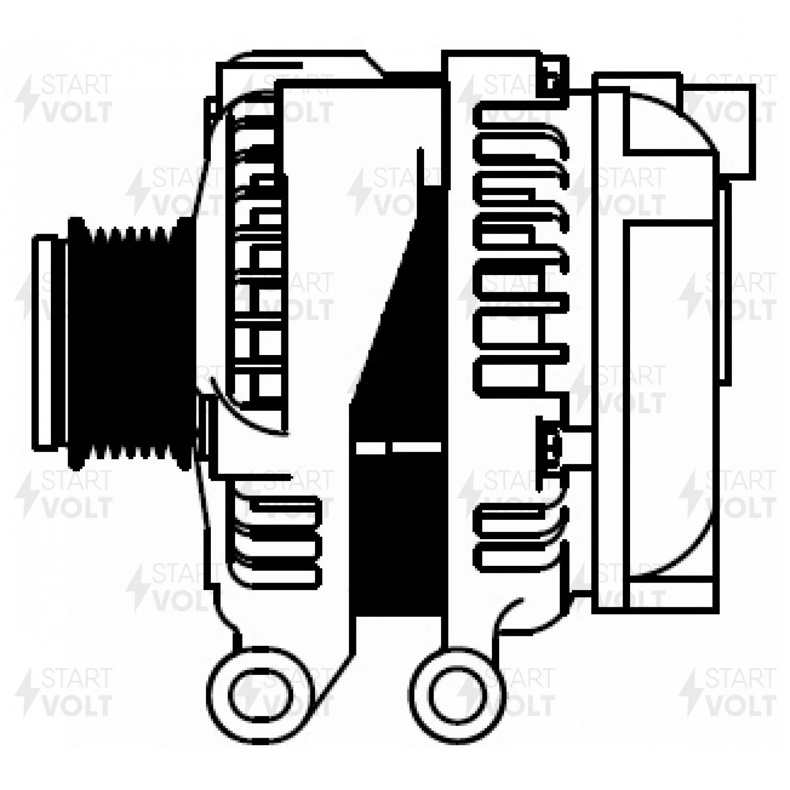 Генератор для а/м LAND ROVER DISCOVERY IV (09-)/RANGE ROVER SPORT (09-) 3.0TD 150A STARTVOLT LG 1054