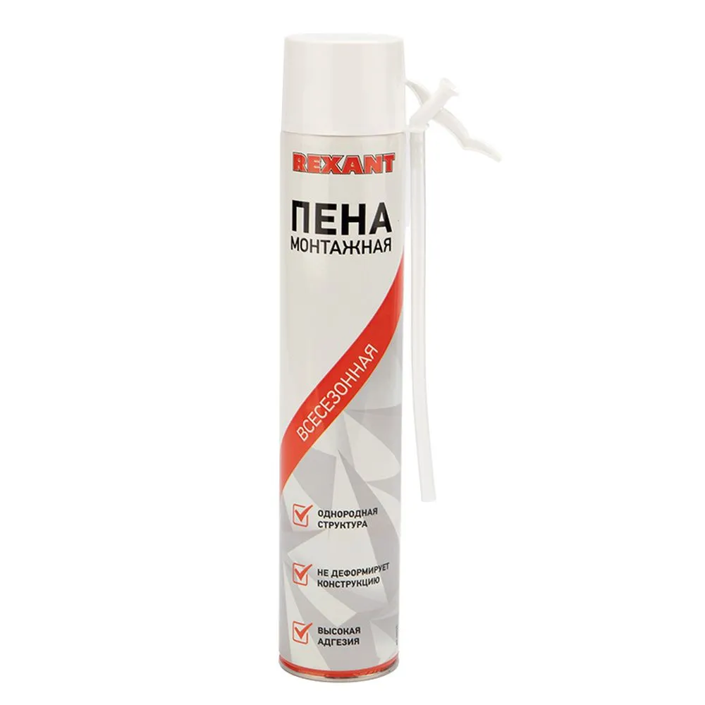 Пена монтажная всесезонная с трубочкой 1000 ml REXANT 89-0905 REXANT 89-0905