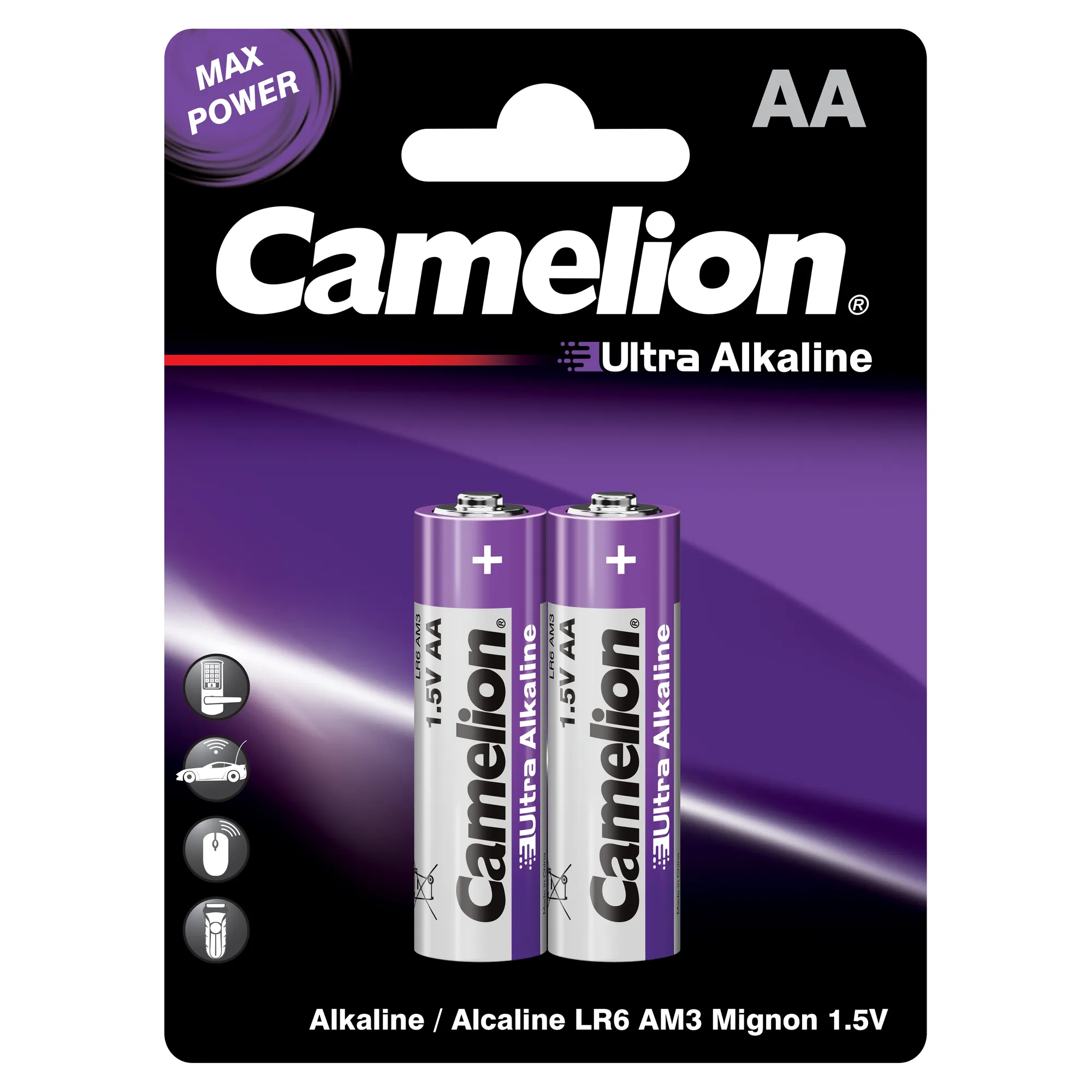 Батарейка алкалиновая Camelion Ultra AA 1,5V (2 шт) LR6-BP2UT