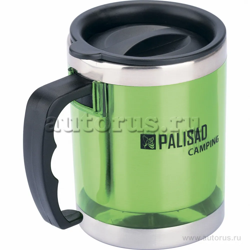 Термокружка с крышкой-поилкой в пластиковом корпусе 300 мл. PALISAD CAMPING 69531