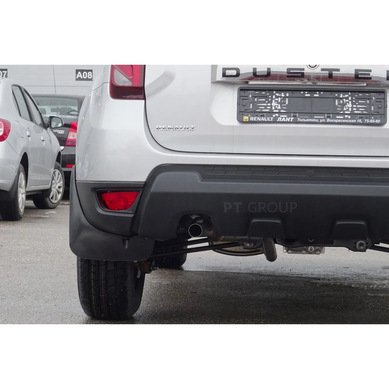Брызговики ЗАДНИЕ широкие (2 шт) RENAULT Duster 2016- (07013303) PT GROUP RDU023302