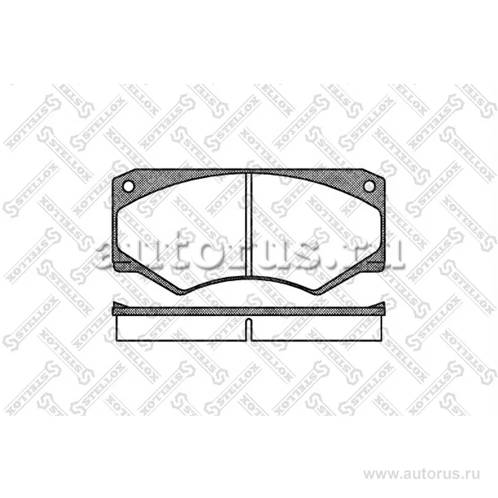 Колодки дисковые п. с антискрип. пл. MB T1 601 207D/208D STELLOX 058 000B-SX