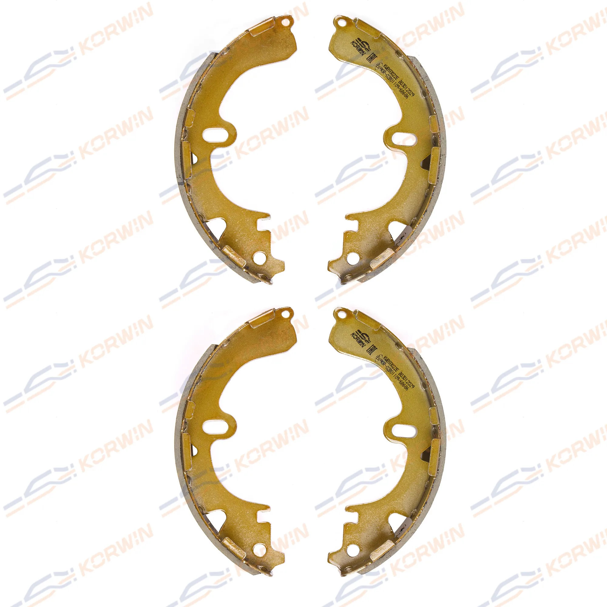 Колодки торм. барабанные зад. ECOLine. Toyota Corolla (E10/E11)/Caldina 92-02 KORWIN KWBS0022E