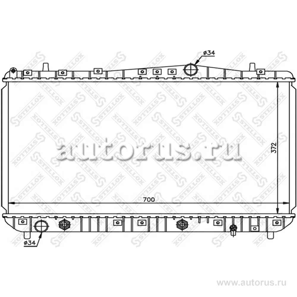 Радиатор системы охлаждения АКПП Chevrolet, Daewoo Lacetti/Nubira STELLOX 10-25342-SX
