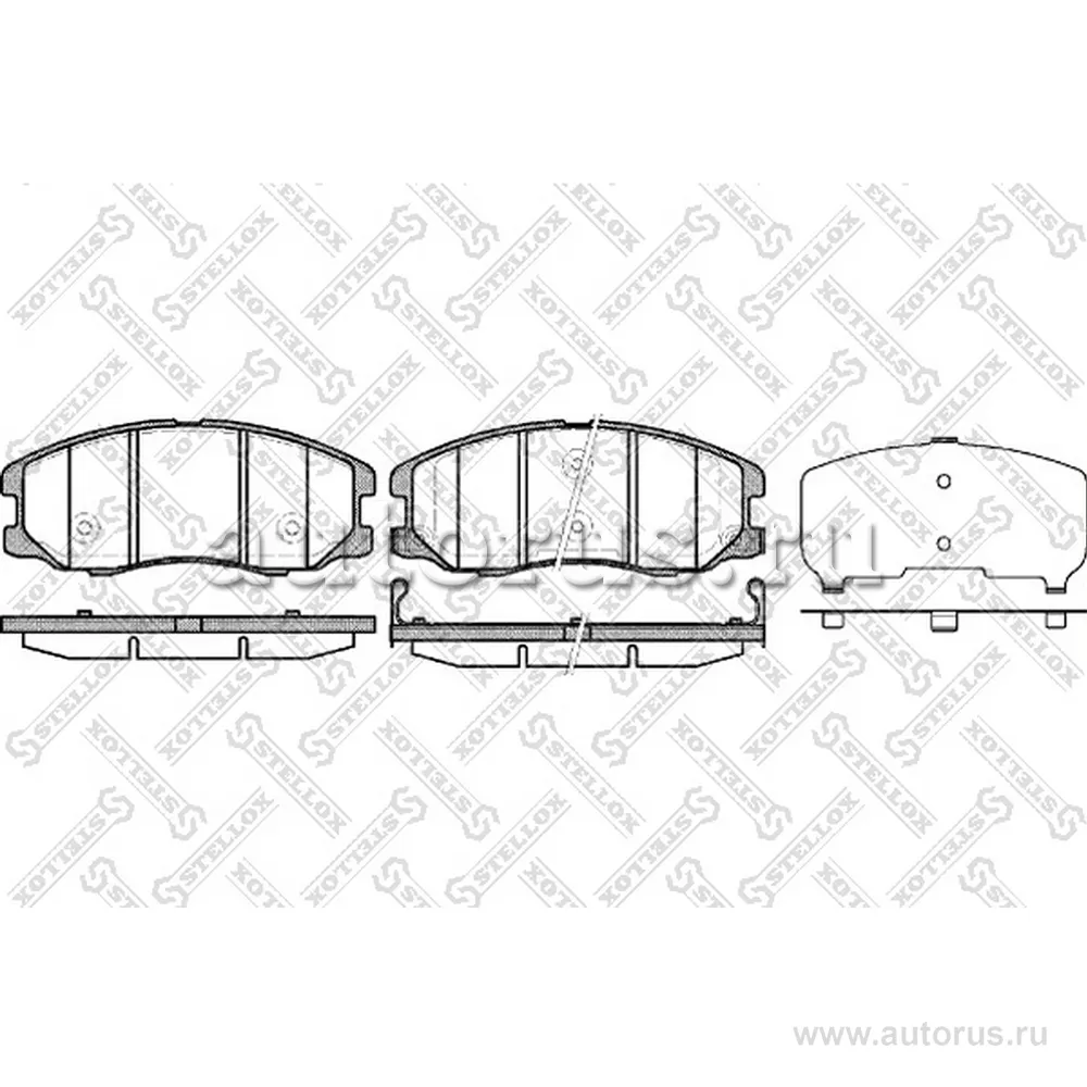 Колодки дисковые п. Opel Antara, Chevro STELLOX 001094L_SX