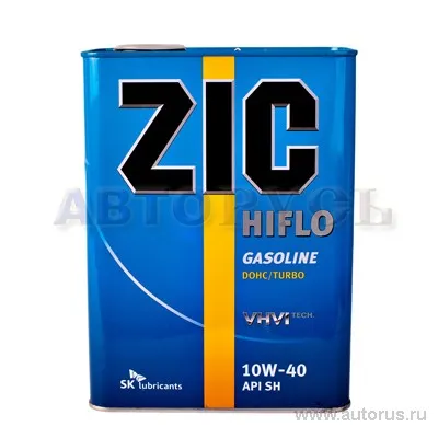 Масло моторное ZIC HIFLO 10W-40 минеральное 4 л 163121