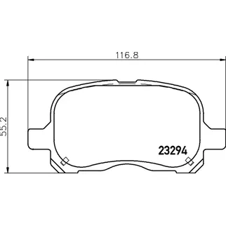 Колодки тормозные дисковые, передние, LEXUS GS/GS/IS I/IS SportCross, TOYOTA CROWN/MARK II/ALTEZZA G NISSHINBO NP1088