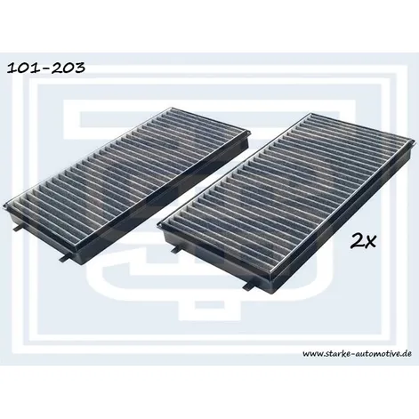 Фильтр салона BMW E65 carbon, ком-кт 2шт. STARKE 101-203