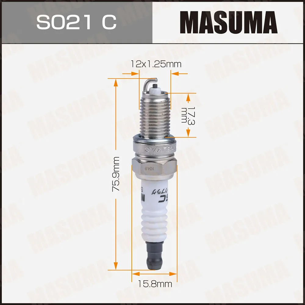 Свеча зажигания DCPR7E CHEVROLET/FIAT/SUZUKI MASUMA S021C