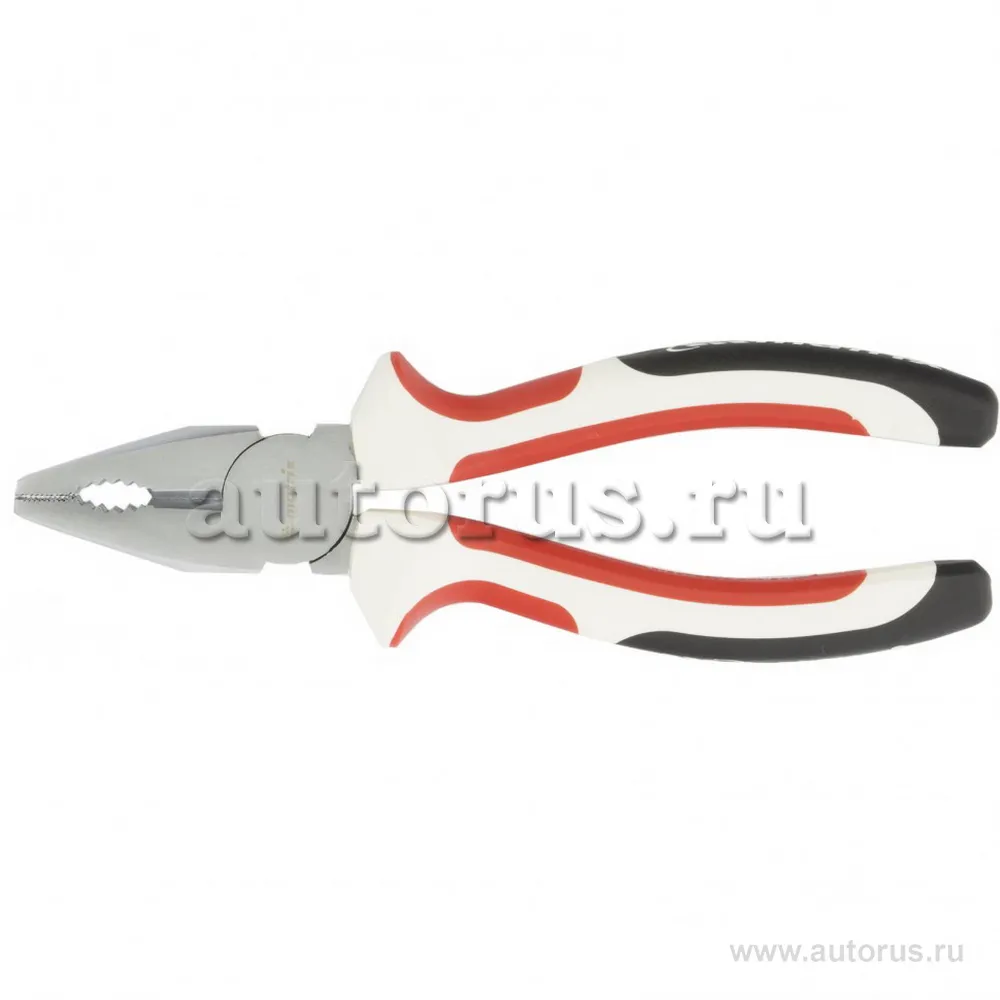 Плоскогубцы WHite Nickel, 180 мм, никелированные, трехкомпонентные рукоятки MATRIX 17075