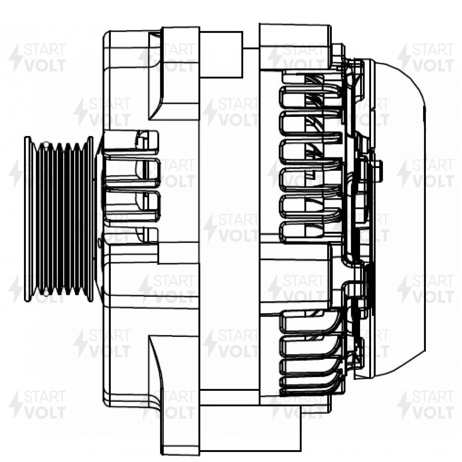 Генератор универ. 250А STARTVOLT LG 0201