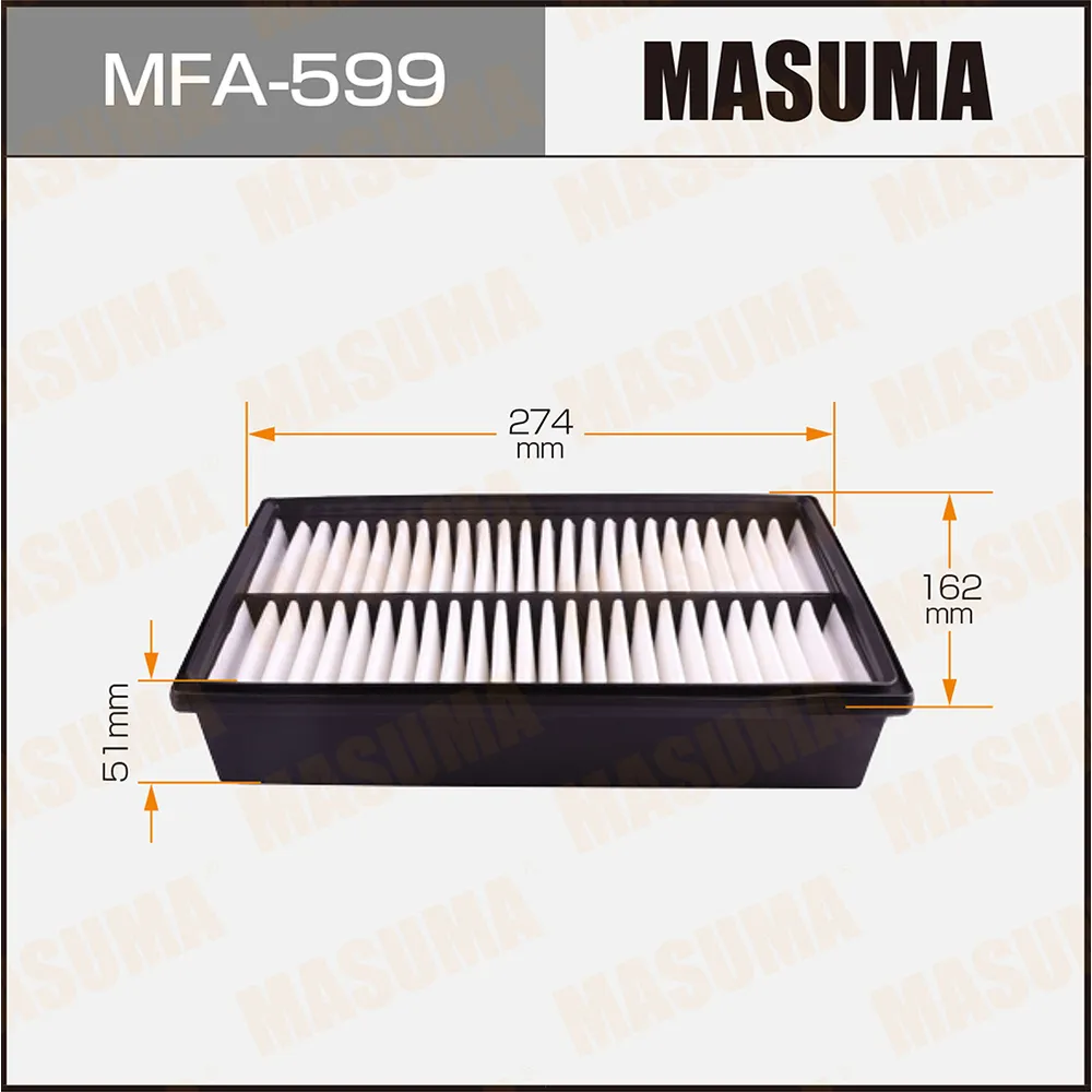 Фильтр возд.MAZDA CX-7 09-12, 3 09-13, 5 10-15 MASUMA MFA599