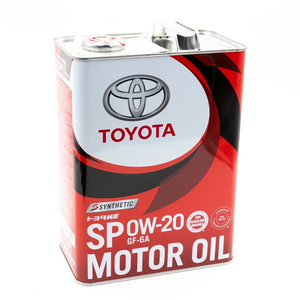 Масло моторное TOYOTA MOTOR OIL SP 0W-20 синтетическое 4 л 08880-13205