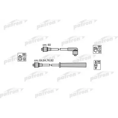 Комплект проводов зажигания FU5 FORD: SIERRA 87-93, SIERRA hatchback 82-86, SI PATRON PSCI1007