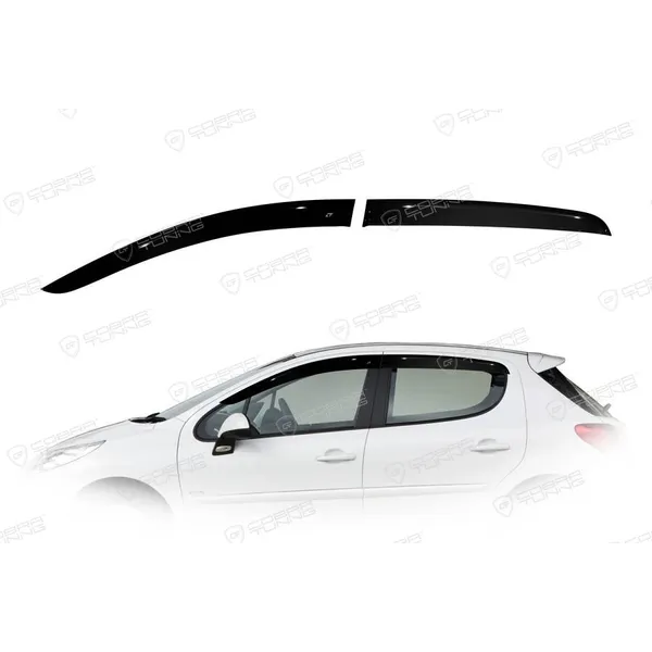 Дефлектора на окна Peugeot 207 Hb 5d 2006EuroStandard деф.окон Cobra Tuning PE10306