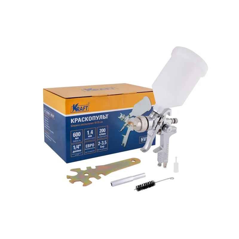 Краскопульт HVLP 600/1,4 KRAFT KT 707050 KRAFT KT707050