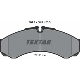 Колодки передние с противошумной пластиной Q+ IVECO Daily TEXTAR 2912112