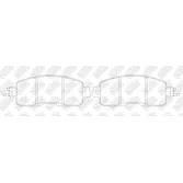 Колодки тормозные передние NIBK PN2807