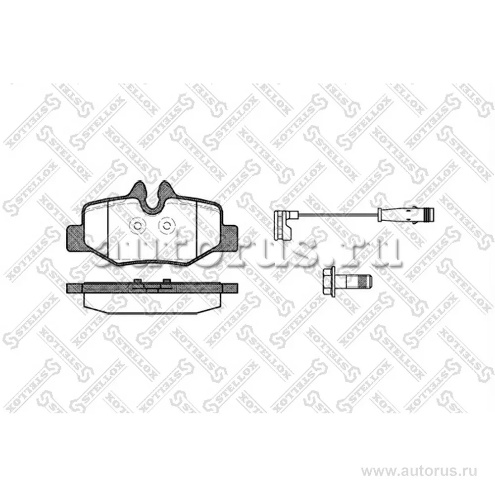 Колодки дисковые з. MB W639 Viano 3.0/3.2/2.2i 03> STELLOX 1121 002-SX