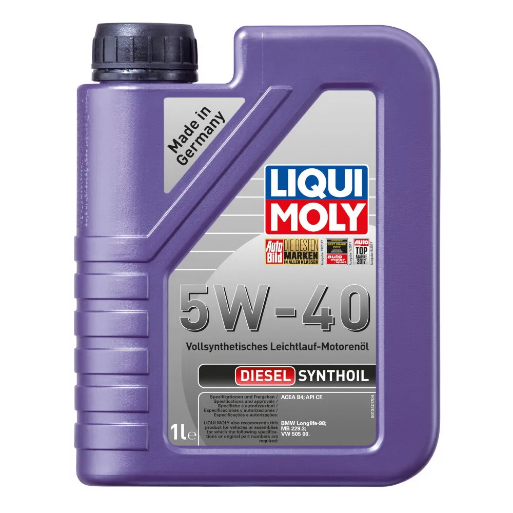 Масло моторное LIQUI MOLY Diesel Synthoil 5W-40 синтетическое 1 л  1926 / 1340