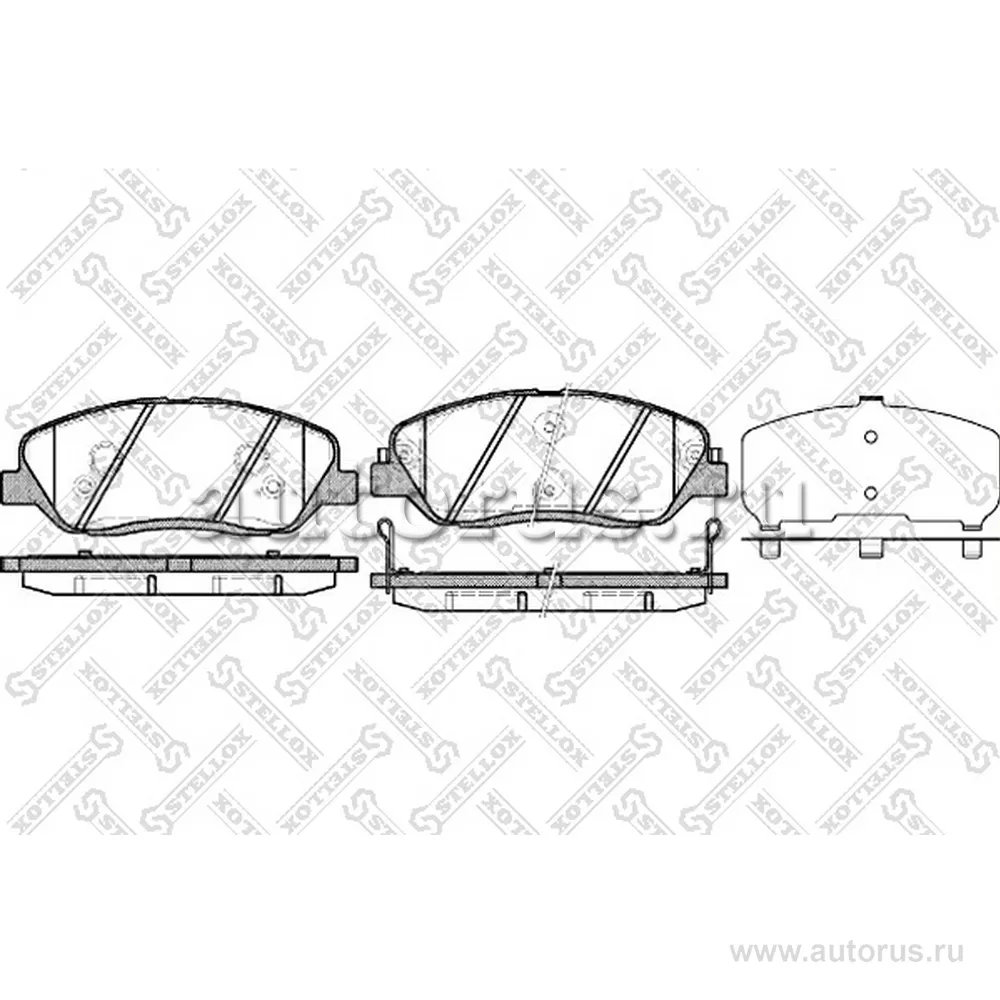 Колодки дисковые п. Hyundai Santa Fe 2.2CRDi STELLOX 001 092B-SX