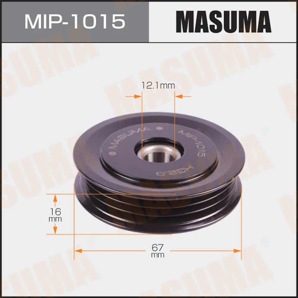 Ролик натяжителя ремня привода навесного оборудования MASUMA MIP1015