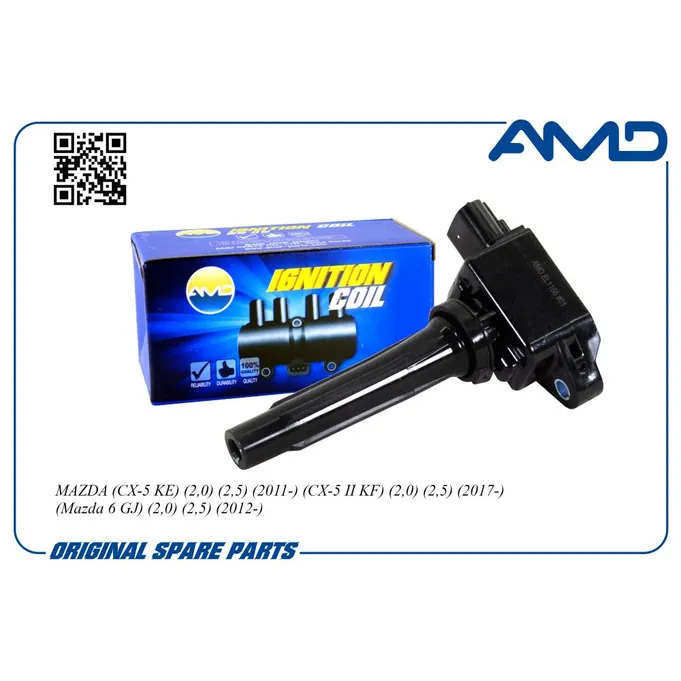 Катушка зажигания (1Cyl) MAZDA CX-5 2011-> AMD AMD.EL1166