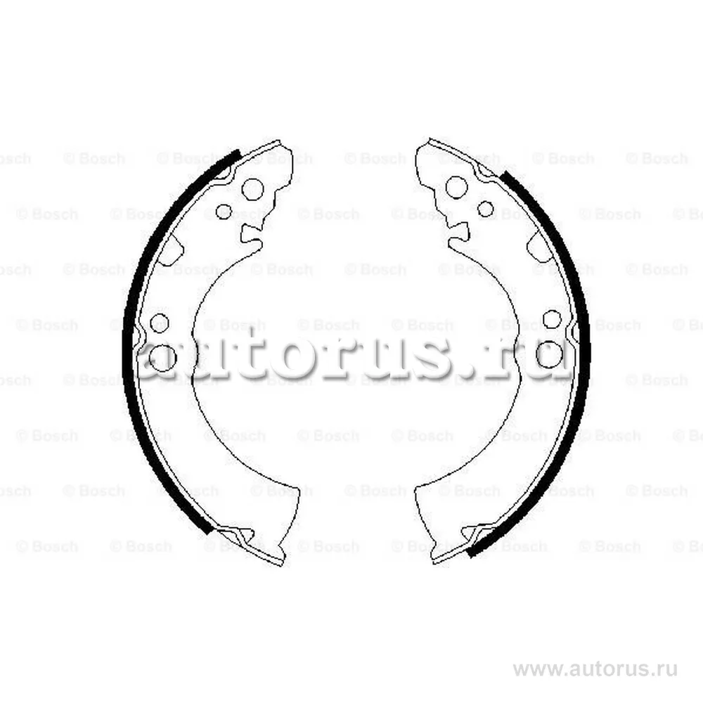 Колодки барабанные Nissan Micra 1.0 1.2 82 93 BOSCH 0 986 487 206