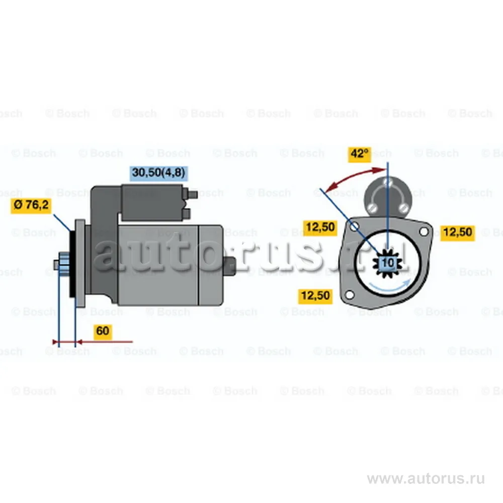Стартер BOSCH 0 001 120 410