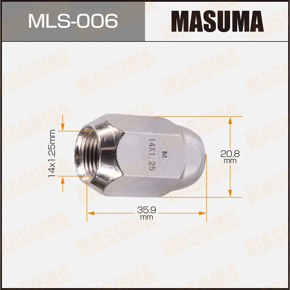 Гайка колесная MASUMA MLS006