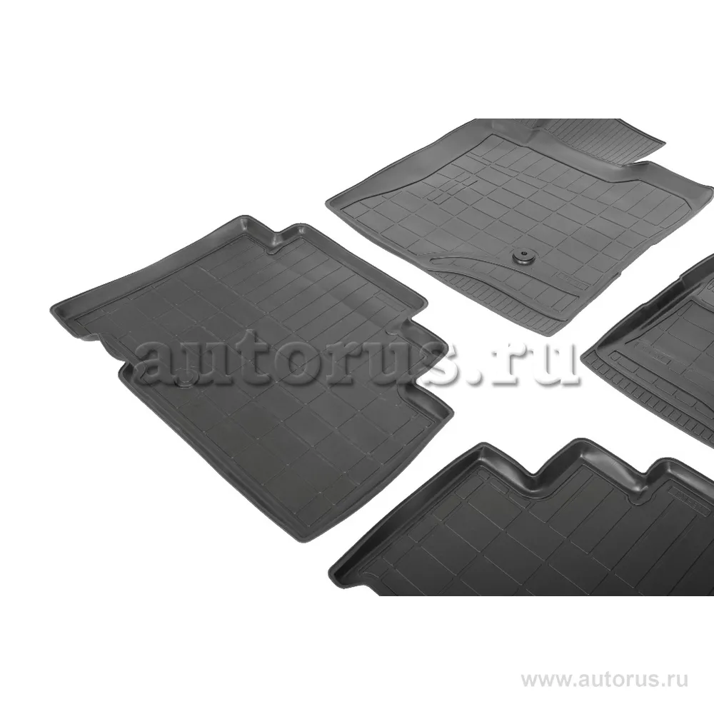 Коврики салона полиуретан черный Chevrolet Captiva 2006- с крепежом COMFORT 08.07.500.PL
