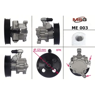 Насос гидроусилителя MB W163M 98> MSG ME 003