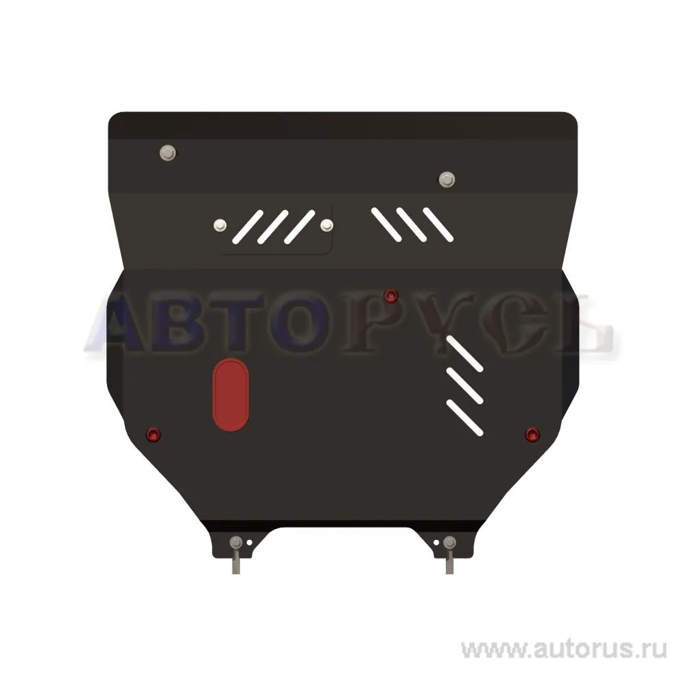 Защита картера двигателя Dodge Caliber V-1,8 2,0, 2006-2011 / JEEP Patriot V-2,4/ Compas/Liberty, 06-10, Сталь 2 мм