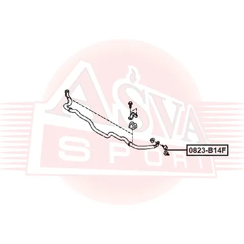 Тяга стабилизатора ASVA 0823-B14F