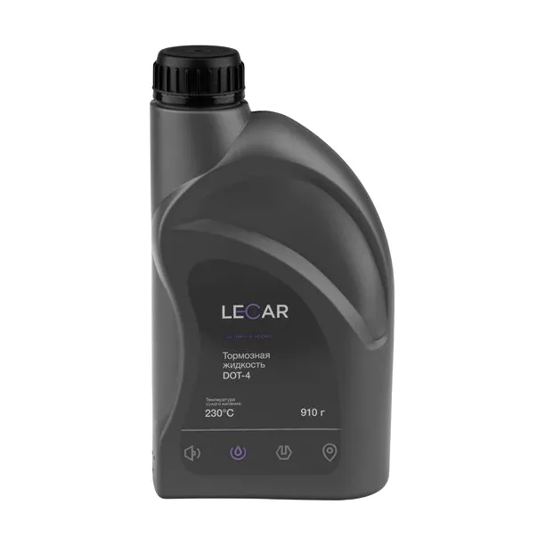 Жидкость тормозная LECAR DOT4 910 гр LECAR000021410