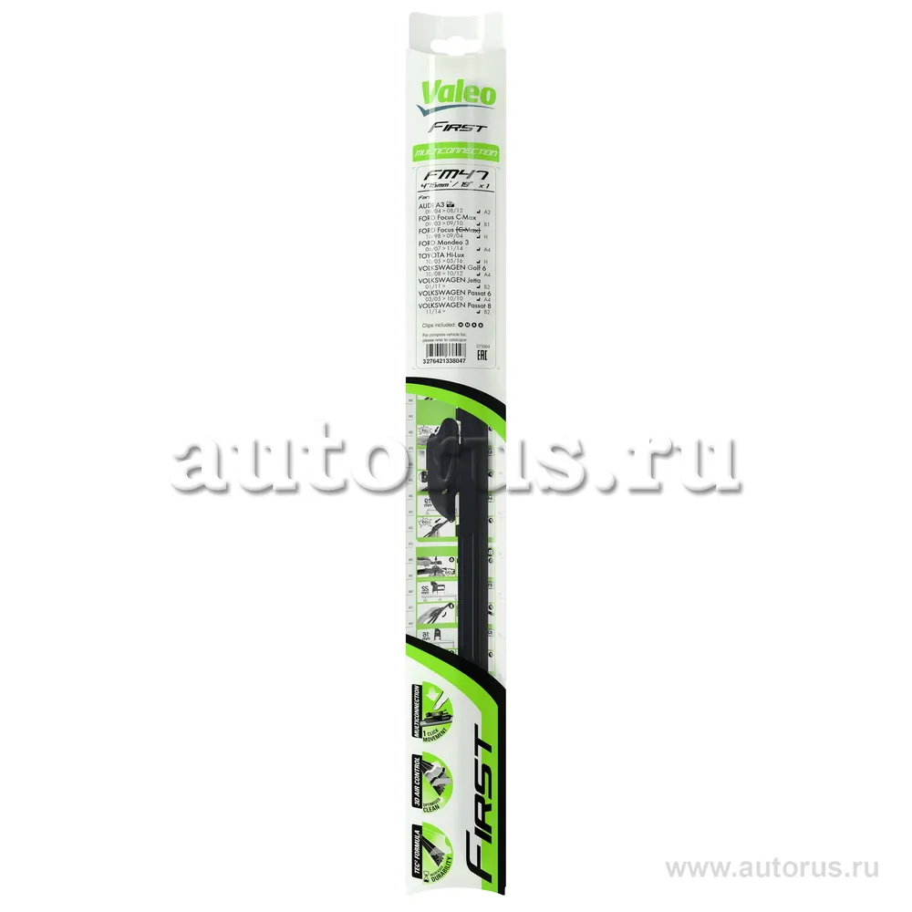 Щетка стеклоочистителя 475 мм FIRST PYRAMID MULTICONNECTION V2 VALEO 575004