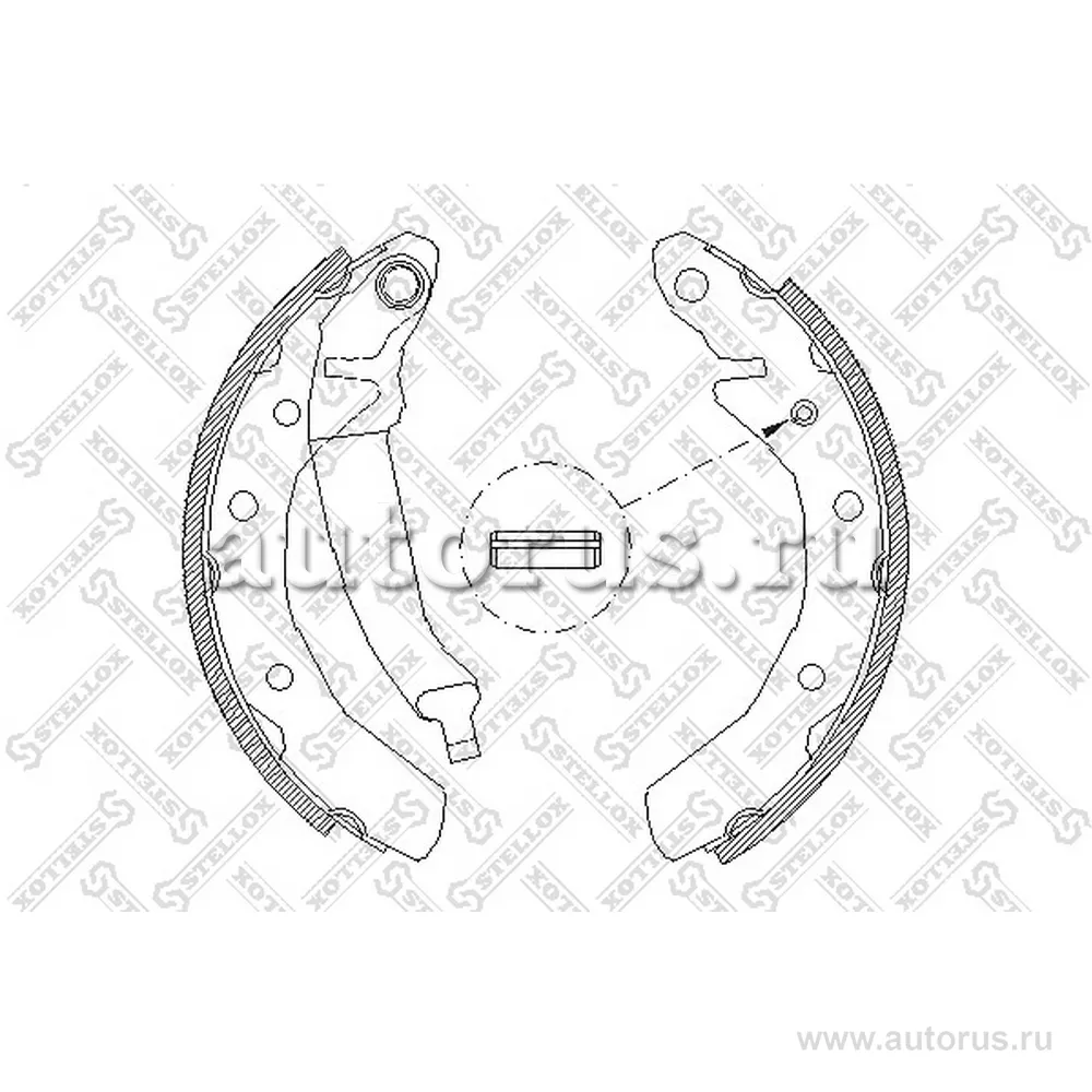 Колодки барабанные Daewoo Matiz 0.8 98> STELLOX 097 100-SX