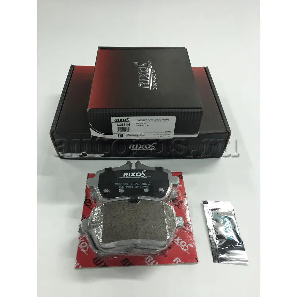 КОЛОДКА КЕРАМИЧЕСКАЯ ТОРМ ДИСК зад MERCEDES S-CLASS (W222, V222, X222) S 300 BlueTEC Hybrid (222.004 RIXOS MD8810S
