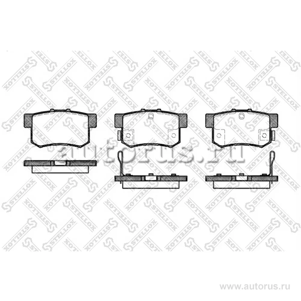 Колодки дисковые з. Honda CR-V 2.0i 02>/Stream 1.7i/2.0i 01 STELLOX 336 052-SX
