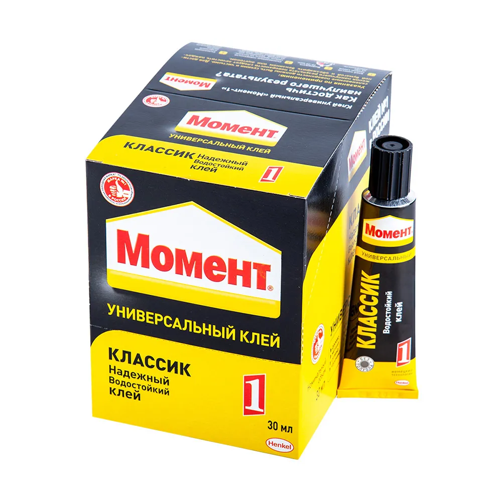 Клей Момент-1 в шоу-боксе 30 мл HENKEL 12640