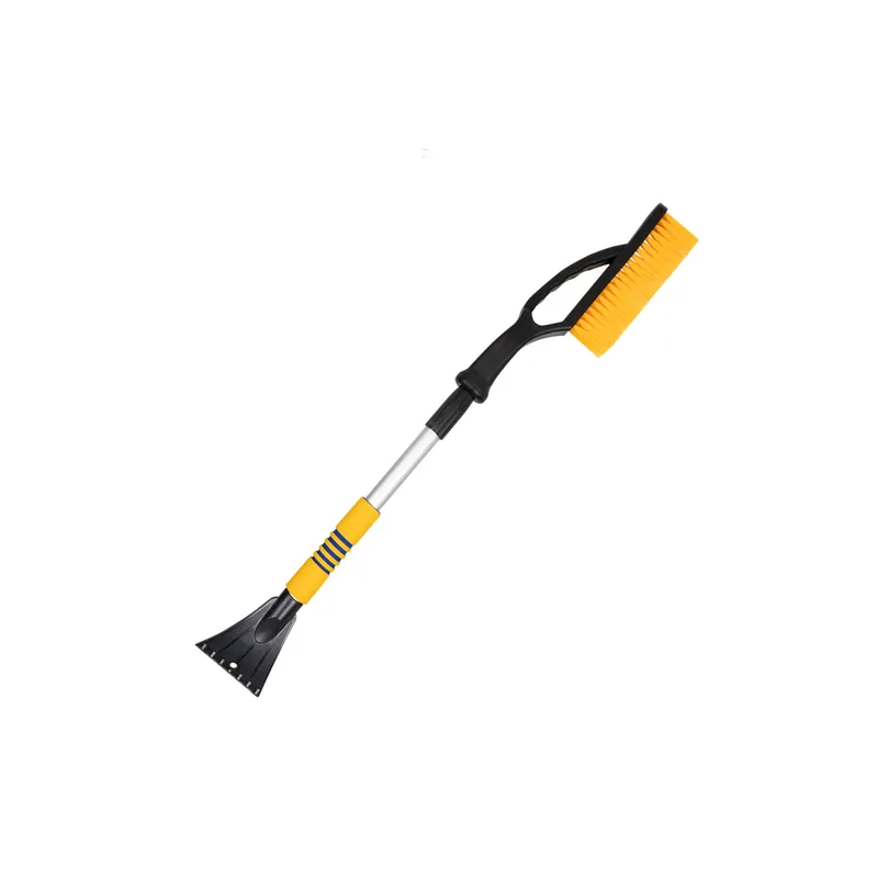 Щетка зимняя со скребком, телескоп. ручка (75-100 см) желтая щетина KRAFT KT 830071